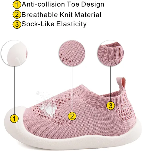 Miniatura 2 de Zapatos para bebés de 1 a 4 años, zapatos para niños pequeños, zapatos para niños y niñas, suela suave, tela de algodón antideslizante, malla