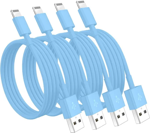 Miniatura 24 de Susnwere Cable de carga extra largo para iPhone de 15 pies, [certificado Apple MFi], cable USB a Lightning de 15 pies, cable de carga rápida