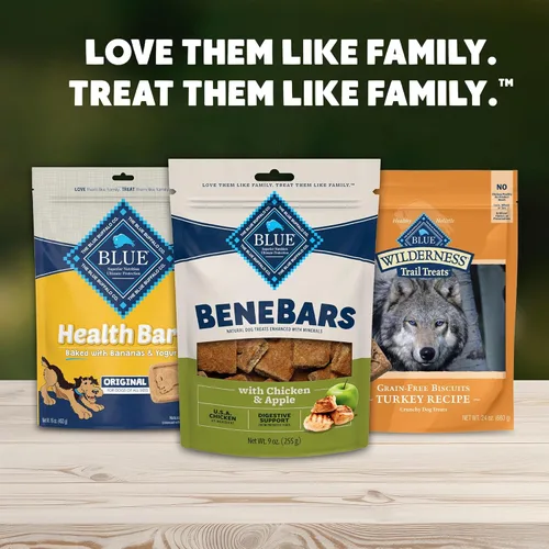 Miniatura 9 de Blue Buffalo BeneBars - Golosinas de apoyo digestivo para perros con fibra prebiótica, hechas con ingredientes naturales, pollo y manzana de EE.