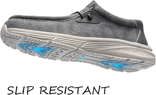 Miniatura 2 de LARNMERN Mocasines antideslizantes para hombre, zapatos de trabajo antideslizantes, zapatos para restaurante Trabajo, ligero, servicio de alimentos