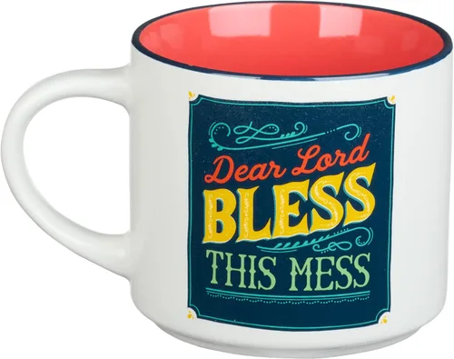 Miniatura 2 de Bless Your Soul Taza de café blanca XL Dear Lord Bless This Mess, divertidos regalos de cumpleaños para mujeres, mamá, compañera de trabajo, diseños