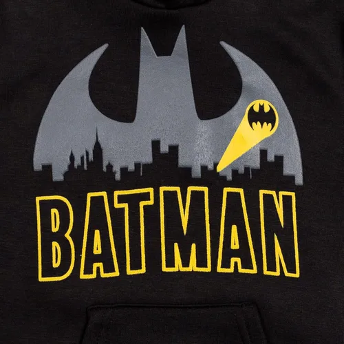 Miniatura 2 de DC Comics Justice League Superman Batman The Flash - Sudadera de forro polar con capucha para niños pequeños y grandes