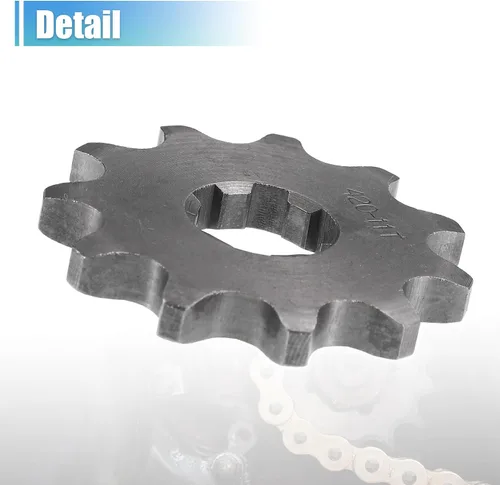 Miniatura 5 de X AUTOHAUX 1 juego de 420 estilos 11 dientes 0.669 in ID motocicleta piñón delantero motor apto para motocicleta 50cc 70cc 110cc 125cc motocicleta