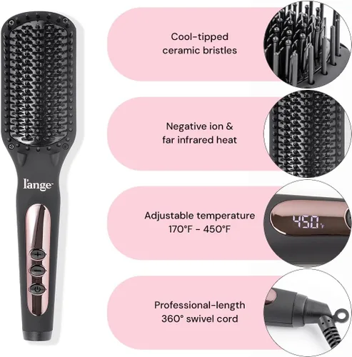 Miniatura 2 de L'ANGE HAIR Le Vite - Cepillo alisador Herramienta térmica para el cabello para un aspecto más suave y controlado por el encrespamiento, alisador