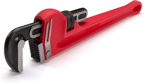 Miniatura 6 de Steelman 60876 Llave de tubo de mango recto de aluminio fundido de 18 pulgadas Negro; plata