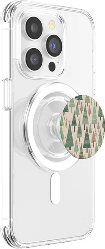 Miniatura 3 de Árboles de Navidad inspirados en Boston neutros PopSockets MagSafe PopGrip para iPhone