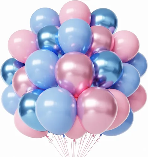 Miniatura 12 de Globos de látex rojos y negros, paquete de 50 globos de fiesta de confeti de 12 pulgadas, negro, blanco, rojo, con cintas para cumpleaños