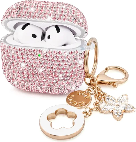 Miniatura 13 de VISOOM Bling Airpods Pro 2ª Generación Funda - Funda para AirPods Pro 2 con Cordón para Mujeres 2024 Crystal iPod Pro 2 Funda de Carga Inalámbrica