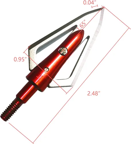 Miniatura 2 de Hojas de Acero Inoxidable para Cazar y Tiro con Arco Cabezales Anchos de Punta de Flecha Compatibles con Arcos Tradicionales, Arco de Tiro, Ballesta