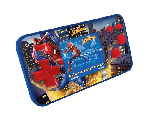 Miniatura 2 de LEXiBOOK Spider-Man Consola de Juego de Arcade Cyber Pocket, 150 Juegos, Pantalla LCD, Funciona con Pilas, Rojo/Azul, JL1895SP