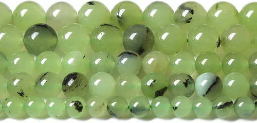 Miniatura 62 de Cuentas de jade verde chino natural, piedras preciosas, cuentas redondas sueltas para hacer joyas, pulsera DIY, collar, 8mm, 45 piezas, 15 pulgadas