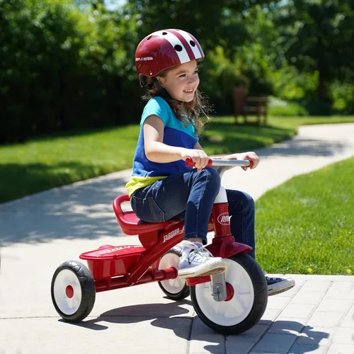 Miniatura 6 de Radio Flyer Casco, casco de bicicleta para niños y niños de 2 a 5 años, rojo Rojo brillante