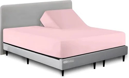 Miniatura 16 de SGI bedding Sábana bajera ajustable Queen Split Top de 28 pulgadas con cabezal flexible SOLO 100% algodón egipcio 1000 hilos Sábana bajera Flex Top