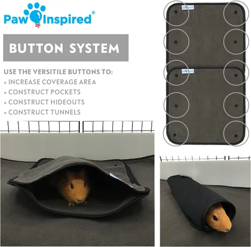 Miniatura 3 de Paw Inspired Forro lavable para jaula de conejillo de indias, ropa de cama de forro polar para conejillos de indias, hurones, conejos, hámsters