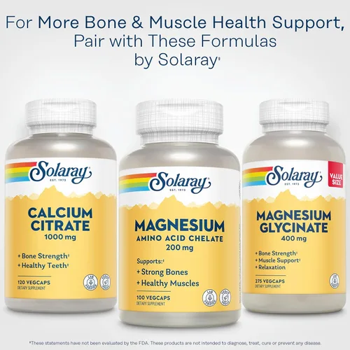 Miniatura 6 de Solaray Quelato de Magnesio con Aminoácidos 200 mg, Suplemento de Magnesio Quelado para la Salud Ósea, Salud del Corazón y Apoyo a la Función