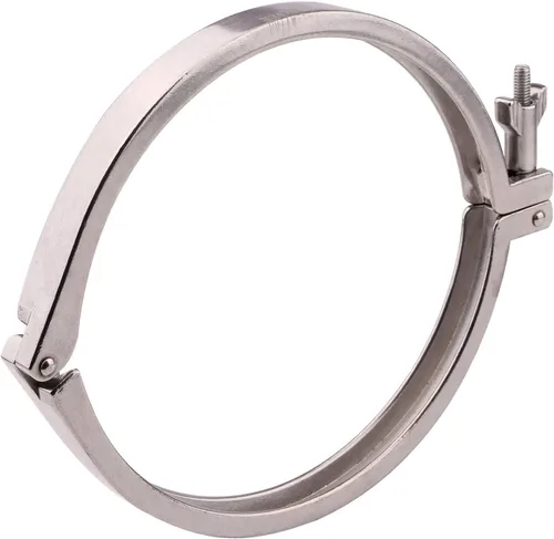 Miniatura 16 de DERNORD Abrazadera Sanitaria de Acero Inoxidable de Un Solo Pin Tri Clamps Trébol (Tubo OD: 3")