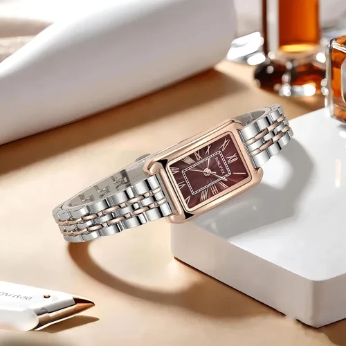 Miniatura 3 de Watches for Women Vintage Bracelet Roman Dial Rectangular Case Silver Watch Waterproof
