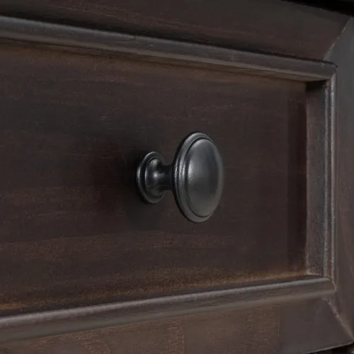 Miniatura 7 de Merax Mesa consola de entrada estrecha con 3 cajones de almacenamiento, mesa de sofá pequeña con estante inferior, para sala de estar, espresso
