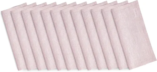 Miniatura 33 de Solino Home Servilletas de cóctel de lino negro Chambray de 6 x 6 pulgadas, servilletas de tela de lino 100% puro, juego de 12 servilletas cuadradas