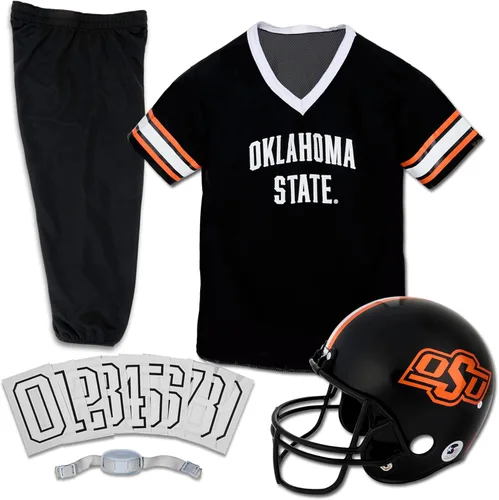 Miniatura 10 de Franklin Sports NCAA - Conjunto de uniforme de fútbol americano para niños, camiseta de fútbol universitario, casco + pantalones para niños y niñas
