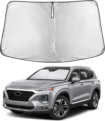 Miniatura 346 de EcoNour Parasol para parabrisas compatible con Hyundai Tucson 2016-2019 2020 2021, visera solar para parabrisas delantero y ventana, bloqueador