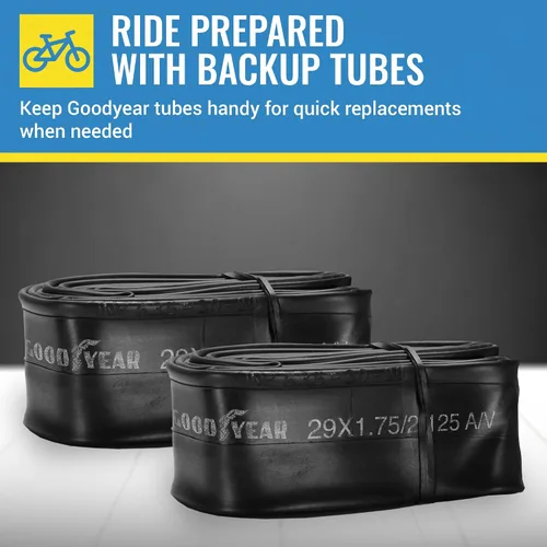 Miniatura 6 de Tubo de Bicicleta Goodyear con Goma de Butilo - Tubos de Bicicleta Confiables para Ciclismo Premium