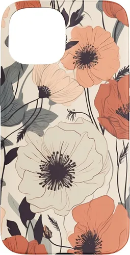 Miniatura 6 de Funda para iPhone 12/12 Pro Minimal Poppy Flower Boho Floral Cute Aesthetic