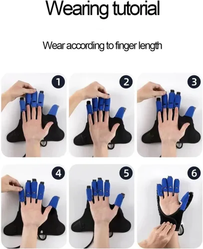 Miniatura 9 de Guantes de robot de rehabilitación para recuperación de manos izquierda y derecha, guante robótico, guante robótico de rehabilitación de dedos