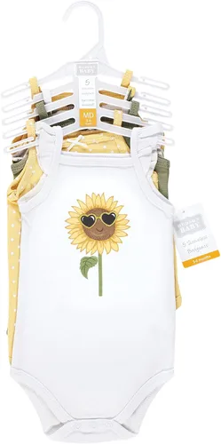 Miniatura 2 de Hudson Baby baby-girls Cotton Sleeveless Bodysuits