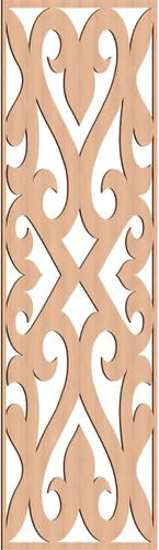 Miniatura 45 de Keene Paneles de pared decorativos de madera con calado, 9 3/8 pulgadas de ancho x 24 3/8 pulgadas de alto x 1/4 de alto, abedul