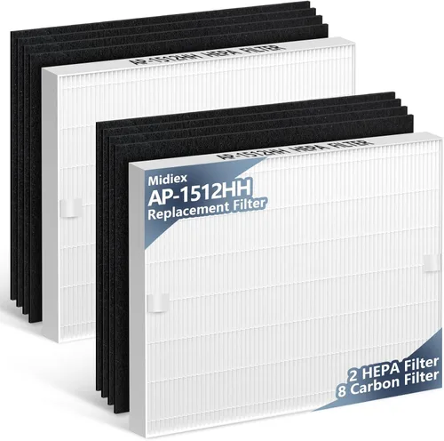 Paquete de 2 filtros de repuesto para purificador de aire AP-1512HH para Coway Airmega AP-1512HH y Airmega 200M purificador de aire, 2 filtros HEPA