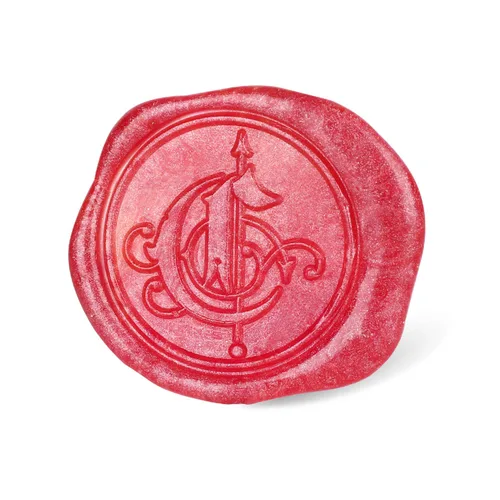 Miniatura 3 de Mceal Sello de cera, sello de latón con mango de madera, letra victoriana C