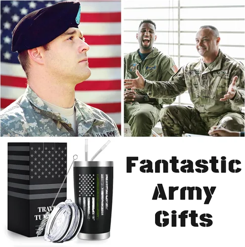 Miniatura 2 de Qtencas Regalos del ejército para hombres, regalos de veteranos del ejército estadounidense para hombres, regalos militares para hombres soldados