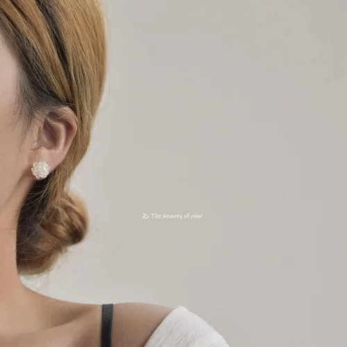 Miniatura 3 de 2 pares de aretes de resina de rosa transparente dulce para mujeres y niñas
