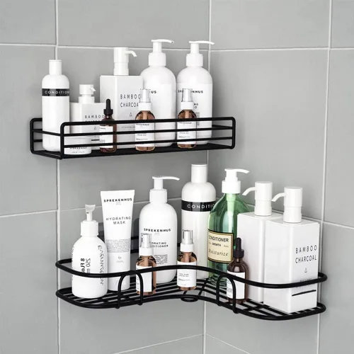 Miniatura 4 de Paquete de 4 ganchos adhesivos para regadera, cesta de baño, soporte para jabonera, fregadero de cocina, ganchos adhesivos de repuesto