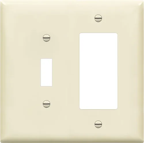 Miniatura 20 de ENERLITES - Placa de pared combinada de acero inoxidable para interruptor de palanca y decorativo, resistente a la corrosión, placa metálica de 2