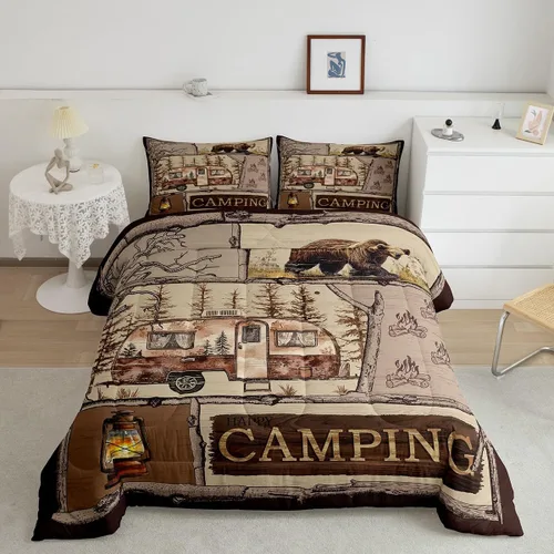Miniatura 12 de Erosebridal - Juego de edredón tamaño King con diseño de Árbol de la Vida, juego de cama colorido de sol y luna para hombres y mujeres, edredón