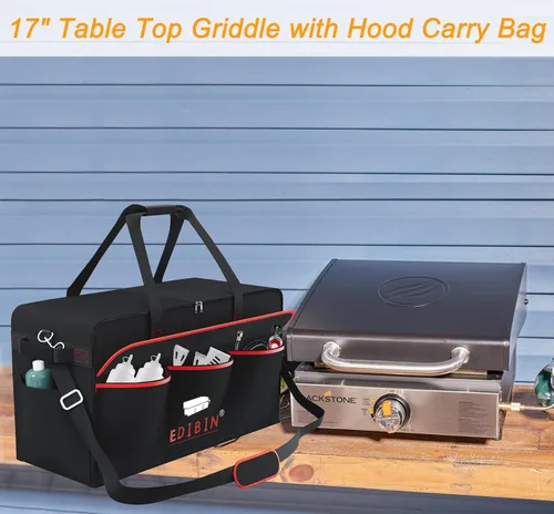 Miniatura 3 de Bolsa de Transporte para Plancha de 17 Pulgadas Compatible con Plancha de Mesa Blackstone 1814 de 17 pulgadas con Tapa, Compatible Exclusivamente