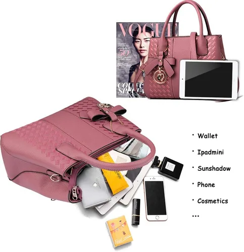 Miniatura 4 de Bolsos de mano para mujer de piel sintética de PU, bolso de hombro