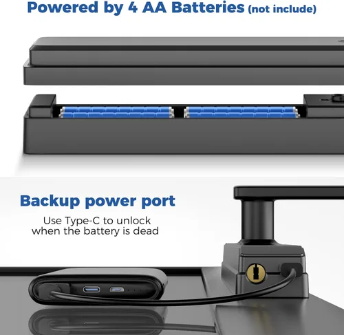 Miniatura 4 de Cerradura inteligente para puerta corredera, cerradura de puerta de vidrio deslizante con huella digital, cerradura de mortaja inteligente JNZCH