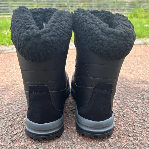 Miniatura 7 de DAVESHOES Botas de nieve impermeables unisex para mujeres y hombres, botas de nieve antideslizantes, botas de invierno para mujeres y hombres, botas