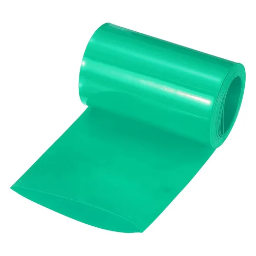 Miniatura 36 de MECCANIXITY Envoltura de Batería de PVC Termorretráctil de 127 mm de Diámetro 200 mm Plana 10 Pies (3 metros) Negra con Buena Aislación para Paquete
