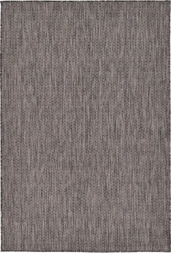 Miniatura 47 de Unique Loom Collection Alfombra de Área Plana Casual de Transición Sólida Jaspeada para Interiores/Exteriores (Pasillo 2' x 6' 1", Azul/Azul Marino)
