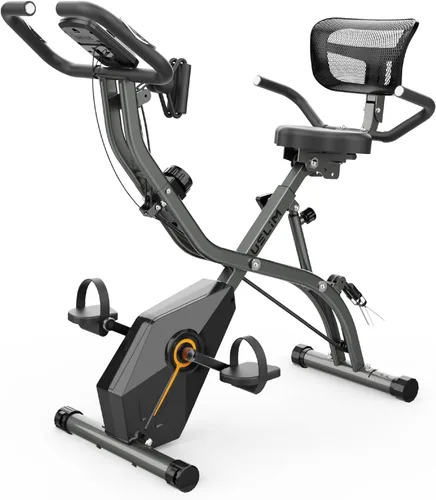 Miniatura 14 de USLIM Bicicleta de Ejercicio Plegable Bicicletas Estáticas para el Hogar, Bicicleta de Entrenamiento Interior 5 EN 1, Bicicleta de Ciclismo