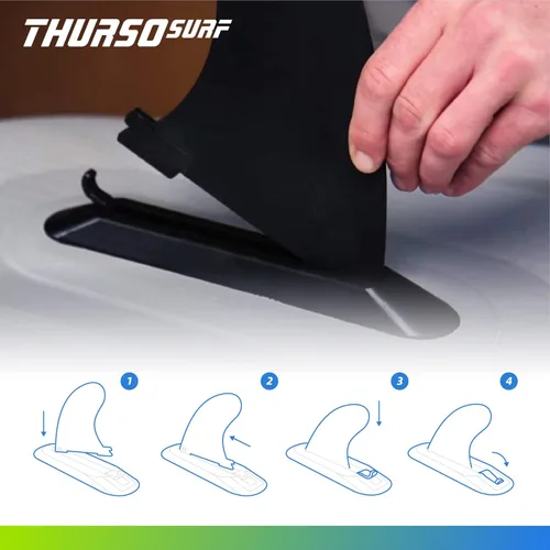 Miniatura 4 de THURSO SURF Aletas de remo de repuesto inflables de SUP Stand Up Paddle Board Accesorio Aletas de bloqueo rápido – Elige entre aletas