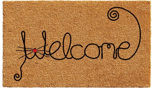 Miniatura 17 de Calloway Mills AZ105001729 Alfombra Kitty Korner, 17 x 29 pulgadas, color natural/negro
