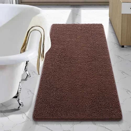 Miniatura 70 de LOCHAS Alfombra de Baño de Lujo Lanuda Tapete de Baño 24 x 17 Pulgadas, Alfombras de Baño Lavables Antideslizantes para Baño y Ducha, Alfombras