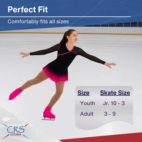 Miniatura 4 de CRS Cross Fundas para botas de patinaje, cubiertas de licra para patinaje sobre hielo. Protección lista para el rendimiento para patines artísticos