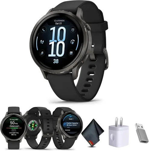 Miniatura 11 de Garmin Venu 4, 1.772 in, reloj inteligente GPS avanzado con rastreador de fitness, pantalla AMOLED de 1.4 pulgadas, linterna incorporada, 12 días