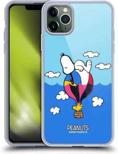 Miniatura 55 de Head Case Designs Funda de gel con licencia oficial de Peanuts Snoopy & Woodstock Halfs and Laughs [protección de grado militar] compatible
